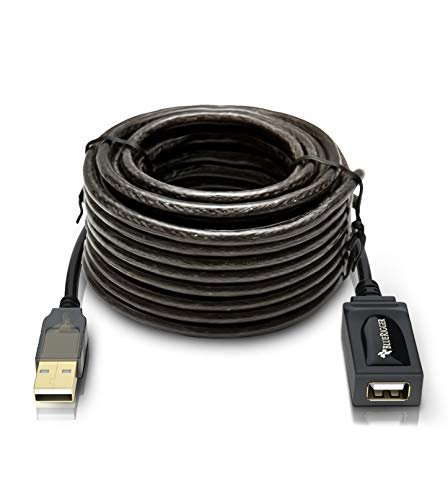 BlueRigger USB延長線(32FT/10M。長有源USB2.0延長線。公轉母中繼器。資料傳輸線)-適用於遊戲機。 打印機。 相機。 鍵盤。 硬碟機