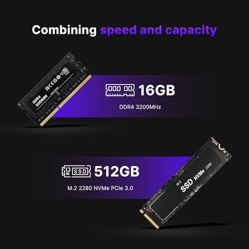 BOSGAME Mini PC Intel Core i5 12450H(8C/12T, up 4.4GHz), 16GB DDR4 RAM 512GB PCIe SSD, Mini Desktop Computer Dual LAN,USB3.2,WiFi6E,4K Triple Display:圖片 6