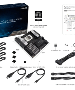 Alternative view of ASUS 華碩 Pro WS WRX90E-SAGE SE EEB EATX 主機板 DDR5