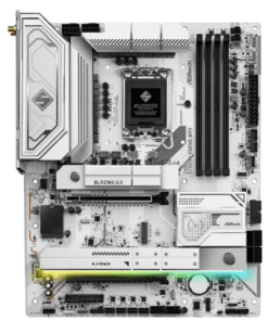 Alternative view of ASRock 華擎 Z890 STEEL LEGEND WIFI ATX 白色主機板 (DDR5)