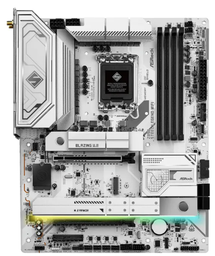 ASRock 華擎 Z890 STEEL LEGEND WIFI ATX 白色主機板 (DDR5):圖片 2